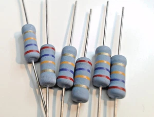 Lot of 25 Axial Film Resistors – 270 kΩ ±5% – Red Violet Yellow Gold – NOS - Picture 1 of 1