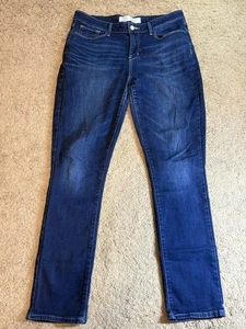 Signature Levis Jeans Damen Größe 12L Mid Rise Slim Dunkelblau Denim Preppy - Bild 1 von 9