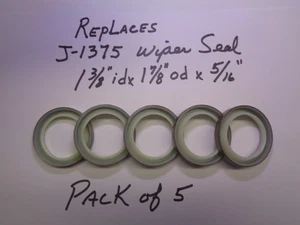 Repaces J-1375  Wiper Seal (Pack Of 5) (Not OEM) Check your required part # - Picture 1 of 2