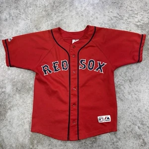 Majestic Boston Red Sox Jersey Youth Large boys red Matsuzaka vintage USA made - Picture 1 of 7