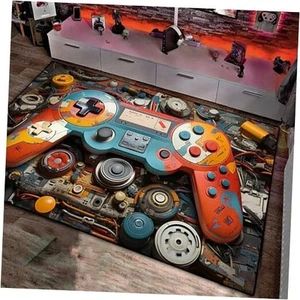Gaming Area Rugs, Teen Boys Game Controller Carpet Gamer Rugs for Boy’s - Picture 1 of 7