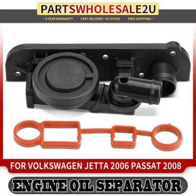 2x Kit de válvula de ventilación de cárter PCV para Volkswagen Jetta 2006 Passat 2008 Eos GTI Foto 1 de 4