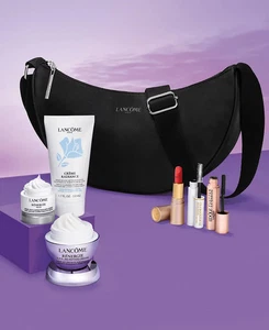 Lancome GWP set Crescent Crossbody borsa nera renergie 300 crema peptidica crema occhi - Foto 1 di 21
