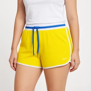 EUC Nike The Athletic Dept. Mesh Laufshorts Damen XL gelb/weiß/blau - Bild 1 von 8