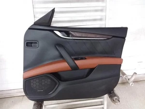2019 MASERATI GHIBLI Passenger Right Side Front Door Trim Panel Black Brown ICU* - Picture 1 of 8