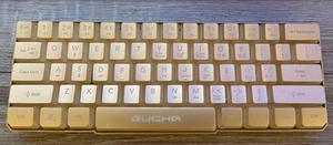 Bugha Limited Edition Gold LED Gaming 60% Keyboard GA-0043-Gold untested - Picture 1 of 2