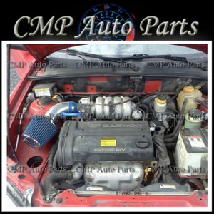 BLUE AIR INTAKE KIT FIT 2000-2002 DAEWOO LANOS 1.5L 1.6L ENGINE - Bild 1 von 1