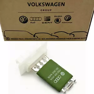 Original VW Widerstand Gebläseregler Für Golf Jetta Passat Audi A3 Seat Skoda - Picture 1 of 6
