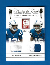 2015 Donruss Elite Passing the Torch Dual Patch TY Hilton Phillip Dorsett #09/10
