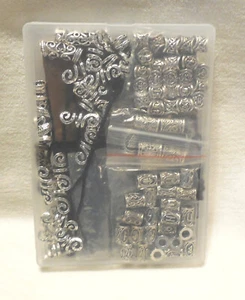 81Pcs Vikings Runes Hair Beard Tube Beads Norse Beads for Bracelets Pendant - Picture 1 of 8