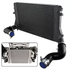 FMIC Intercooler Kit For VW Golf GTI 06-10 2.0T MK5 Gen2 MK6 (VERSION 2) Black - Picture 1 of 9