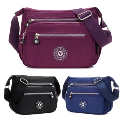 Mujeres Damas Mensajero Bandolera Bolso de Mano Bolso de Hombro Cartera Impermeable Foto 1 de 4