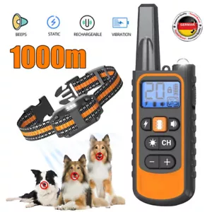 Hund Ausbildung Erziehungshalsband Fernbedienung mit Ton Stromschlag Vibration - Bild 1 von 16