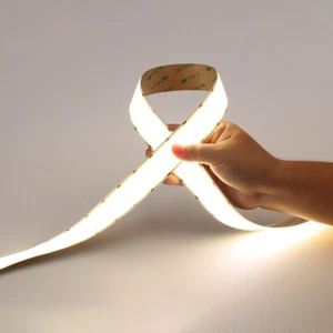 30mm Wide COB LED Strip 24V 1600LEDs/M High Density Flexible Tape Light for Room - Picture 1 of 12
