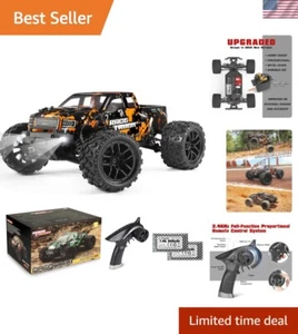 Fast 1/18th Scale Remote Control Truck – Durable Off-Road Action with LED Lights - Picture 1 of 8