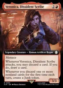 MTG Fallout foil Veronica, Dissident Scribe #0395 - Picture 1 of 1