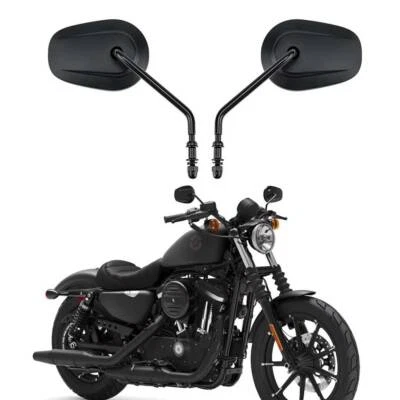 Espejos retrovisores de vástago largo para motocicleta Harley Davidson Sportster XL 883 1200 Foto 1 de 4