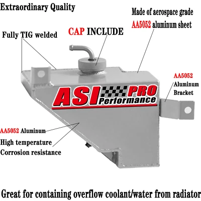 Radiator Coolant Overflow Reservoir Catch Tank Aluminum For Nissan Skyline R31 - image 1 of 4
