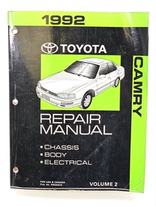 Toyota Camry 1992 OEM manual de reparación volumen 2 chasis, carrocería, eléctrico: RM222U2 - Imagen 1 de 6