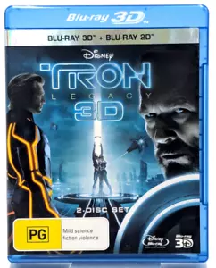 Tron Legacy 3D + 2D | Blu-ray | Region Free | Sci-Fi Movie | Daft Punk - Picture 1 of 4