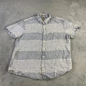 J Crew Shirt Mens Extra Large Button Up Classic Blue Baird Mcnutt Irish Linen - Picture 1 of 11