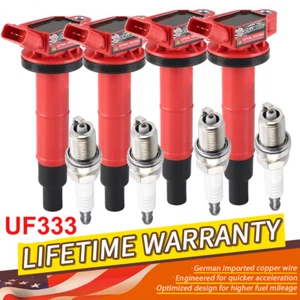 UF333 4x Ignition Coil Bobina + 4x Spark Plug For 02-11 Toyota Camry Lexus 2.4L - Picture 1 of 15