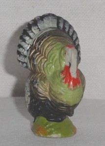Vintage Bisque Tom Turkey ~ 1940’s Figurine ~ 2 ¾” tall ~ made in Japan - Picture 1 of 6