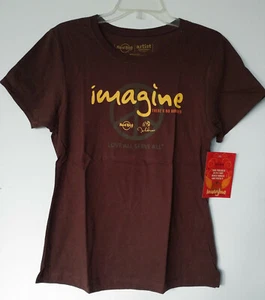 T-Shirt HARD ROCK CAFE John Lennon IMAGINE There's No Hunger Damen S oder M neu mit Etikett! - Bild 1 von 4