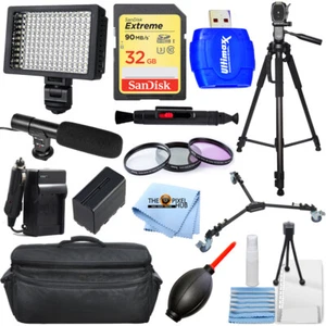 Pro Accessory Bundle for Sony HXR-MC2500 Camcorders with Tripod Dolly and More - Picture 1 of 11