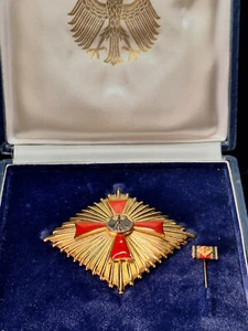 Stern Sonderstufe des Großkreuzes Bundesverdienstkreuz 80mm 800er Silber Etui SL - Bild 1 von 10
