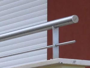 Ringhiera corrimano in acciaio inox per muretto fai da te interni esterni h 25cm - Imagen 1 de 1