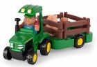 TOMY - JOHN DEERE Traktor mit Anhänger und Tieren -  - T46922