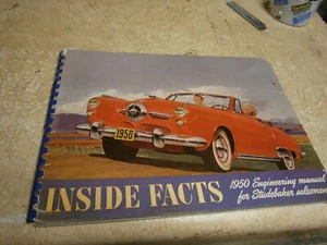 Libro de datos Studebaker 1950 distribuidor vendedor datos internos sedán Starlight - Imagen 1 de 9