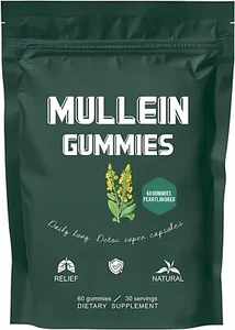 Mullein Leaf Herb Extract, Mullein Gummies for Men and Women - Picture 1 of 5