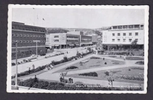 Wales Glamorgan SWANSEA Castle Gardens Princes way used 1962 RPPC real photo - Picture 1 of 2
