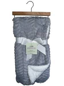 Sherpa Baby Receiving Blanket White Soft Cozy Newborn Gift Minimalist - Picture 1 of 7