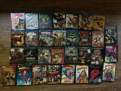 Huge Lot Animated DC Universe Justice League/Batman/Superman (Blu-ray/DVD) Y914 - Image 1 of 4