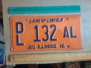 License Plate, Illinois, 2016, Dealer, DL 132 AL - Picture 1 of 2