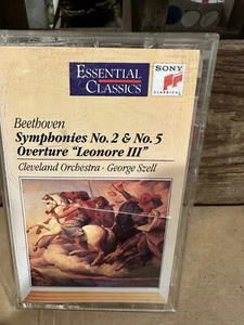 Classical Beethoven Symphonies No 2 & No 5 Cassette Cleveland Orchestra - Picture 1 of 3