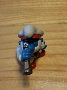 Schlümpfe Kapitän Papa Schlumpf Skipper Vintage Peyo PVC Figur 1981, LESEN - Bild 1 von 13