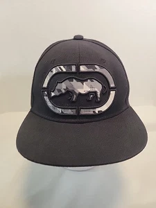Ecko Unltd Logo Snapback Mütze schwarz/grau Einheitsgröße bestickt verstellbar - Bild 1 von 9