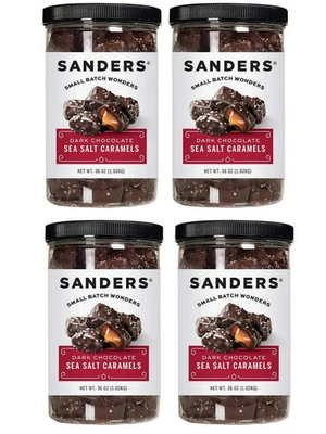 4 paquetes lijadoras chocolate negro sal marina caramelos chocolates finos 36 oz = 9 libras Foto 1 de 4