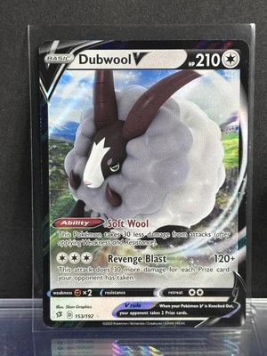 SWSH02: Rebel Clash #153/192 Dubwool V - Image 1 of 2