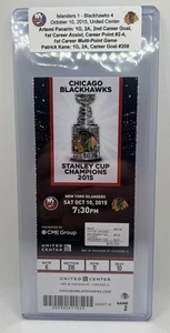 Artemi “The Breadman” Panarin 1st Assist & Multi Pt Game, 10/10/15 Full Ticket - Picture 1 of 3