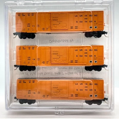 MTL Raleigh Rails N Scale Laurinburg Southern 50ft SD Boxcar 3 Pack Special Run - Image 1 of 4