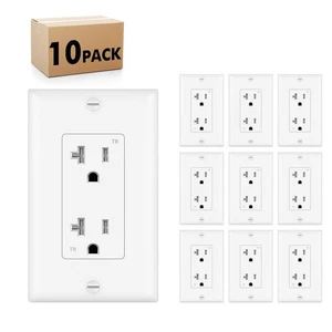 20A Decorator Receptacle Outlet, Tamper Resistant, Decorative Electrical Rece... - Picture 1 of 7