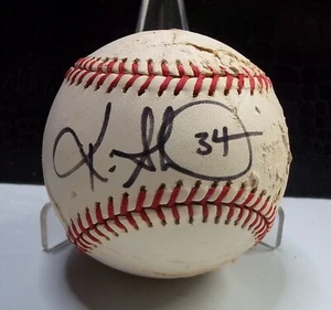 MLB - HANDSIGNIERT - KEVIN MILLWOOD #34 - RAWLINGS BASEBALL - NO COA - Bild 1 von 3