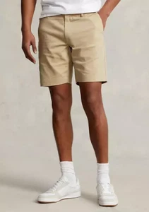 Polo Ralph Lauren Men's 7 Inch Slim Fit Dobby Shorts Stone 40 - Picture 1 of 4