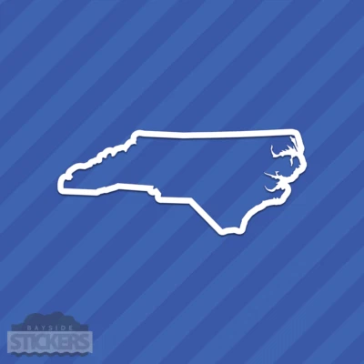 North Carolina NC State Outline Vinyl Decal Sticker - Image 1 of 2