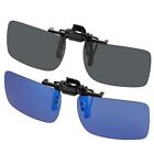 Hifot Clip on Sunglasses 2 Pack, Polarized Lens Fit over Prescription Glasses,